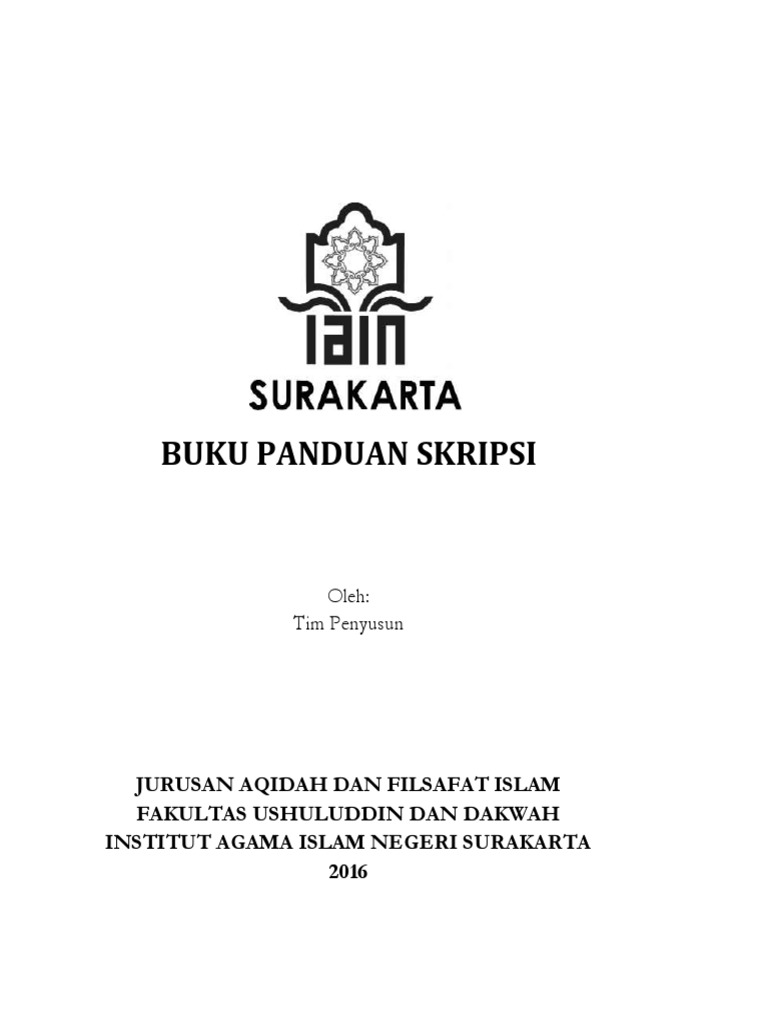 Panduan Skripsi Afi Pdf