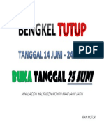 Bengkel Tutup