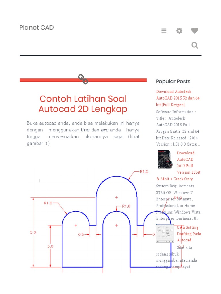 Latihan Cad 2d Ke 2 Pdf