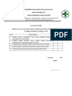 Daptar Tilik Pemantauan Hasil Pasien Cito