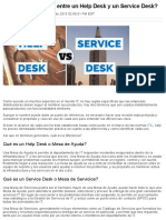 Cuál Es La Diferencia Entre Un Help Desk y Un Service Desk