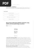 Binary Phase Shift Keying (BPSK) Modulation Using CD4016 With Simulated Output Waveform - Circuits Gallery PDF