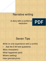 Narrative Writing: A Story With A Conflict and A Resolution