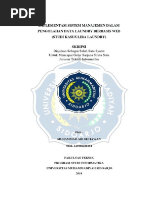 Skripsi Universitas Muhammadiyah Sidoarjo