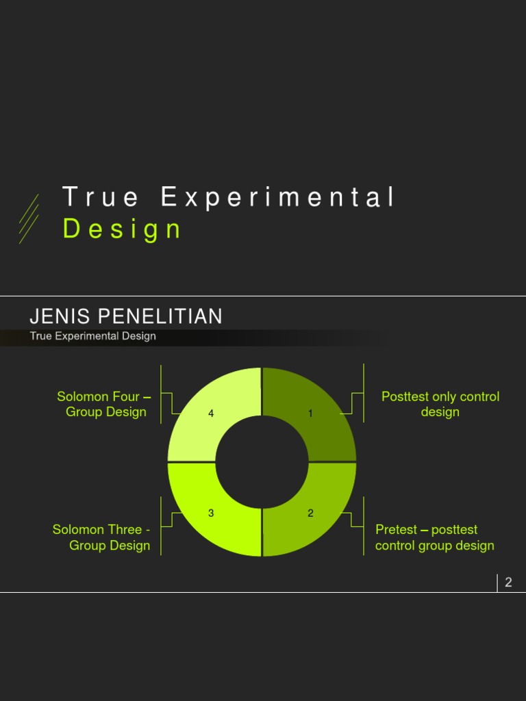 True Experimental Design Methods | PDF
