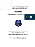 Sampul SPJ BM Listrik 2015