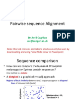 Pairwise Sequence Alignment: DR Avril Coghlan Alc@sanger - Ac.uk