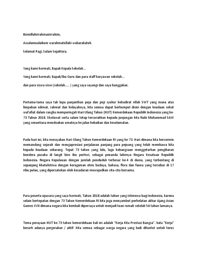 Pidato Kemerdekaan  PDF