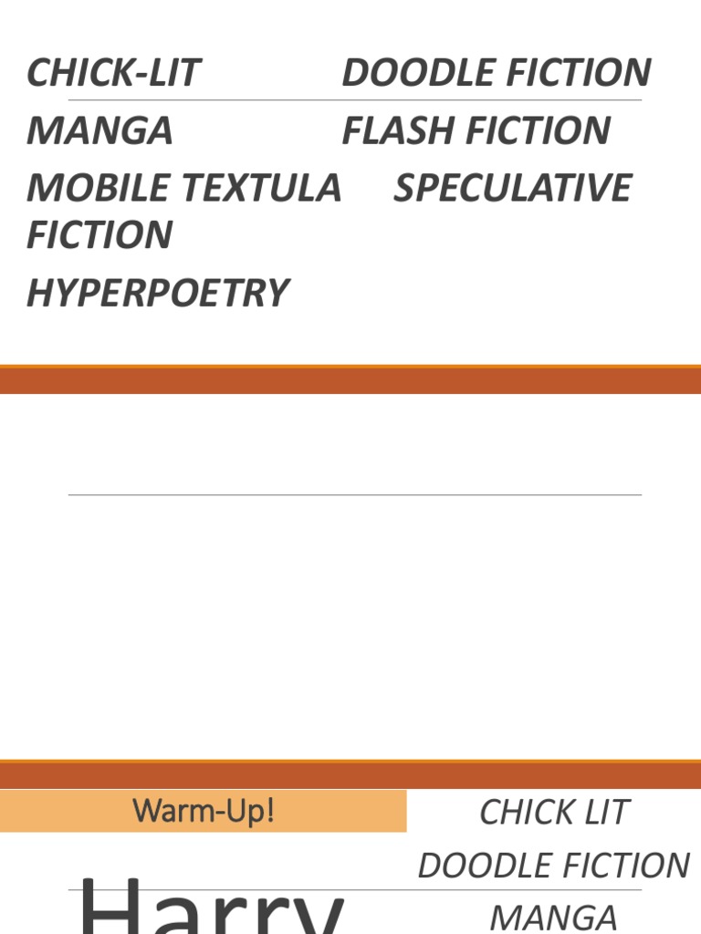 21ST Century Lit Genres | PDF | Poetry | Writing