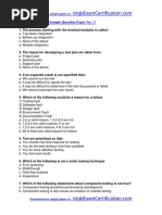 ISTQB Dumps and Mock Tests For Foundation Level Paper 7