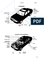 Cars and Car Parts Vocabulary English