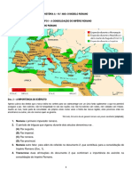 A consolidação do Império Romano