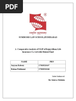 A Comparative Analysis of ULIP of Bajaj Allianz Life Insurance Co. Ltd With Mutual Fund