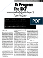 How To Program The Dx7