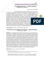 A Inclusão e a Acessibidade No Ifg – Campus Inhumas Caminhos e Agruras