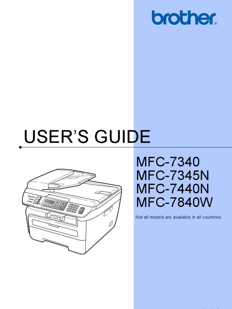 Brother MFC 7840W Hardware Users Guide Fax Implied Warranty