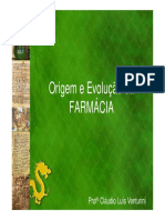 2ª Aula - Origem e Evolução Da FARMÁCIA