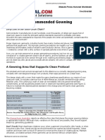 Cleanroom Recommended Gowning Protocol