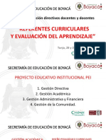 Referentes Curriculares y Evaluacíón Del Aprendizaje Mayo 28 de 2018