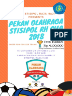 Poster Pekan Olahraga STISIPOL RH CUP 2018