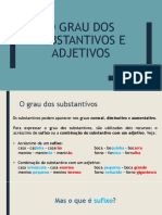 O Grau Dos Substantivos e Adjetivos