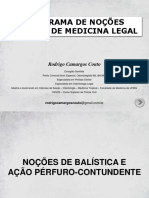 Noções Básicas de Balística e Medicina Legal