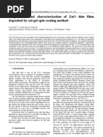 Download JOAM Preparation and Characterization of ZnO Thin Films Deposited by Sol Gel Spin Coating Method by Coolsidecoolside SN39026369 doc pdf