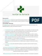 Auxiliar de Farmacia