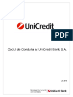 Codul de Conduita UniCredit Bank PDF