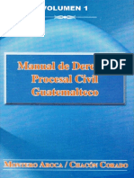 Manual de Derecho Procesal Civil Guatemalteco - Juan Montero