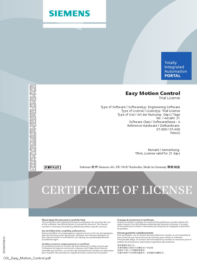 COL Easy Motion Control PDF Intellectual Works Business