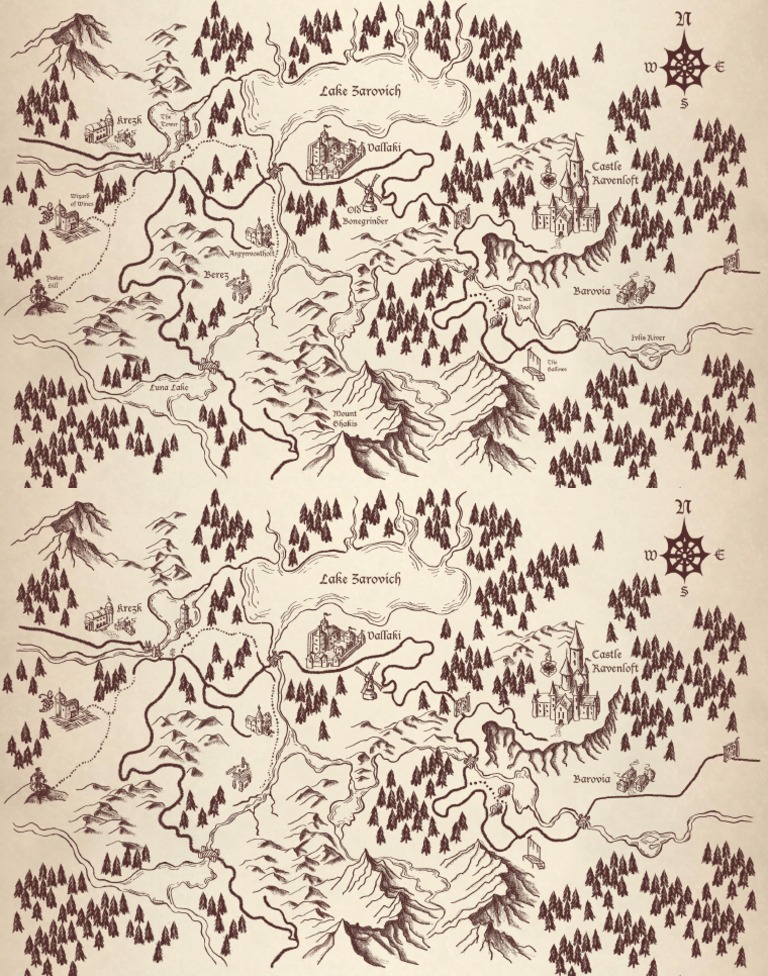 [D&amp;D 5th] Barovia Hand Drawn (Maps)