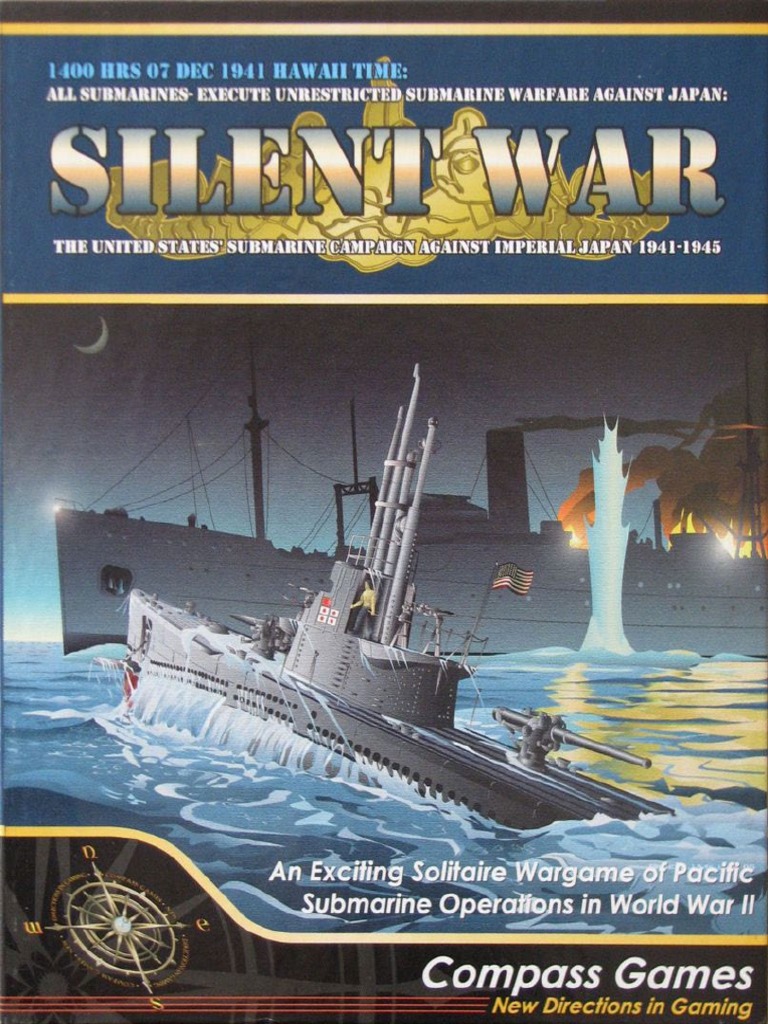 Compass Games Silent War PDF Anti Submarine Warfare Cruiser