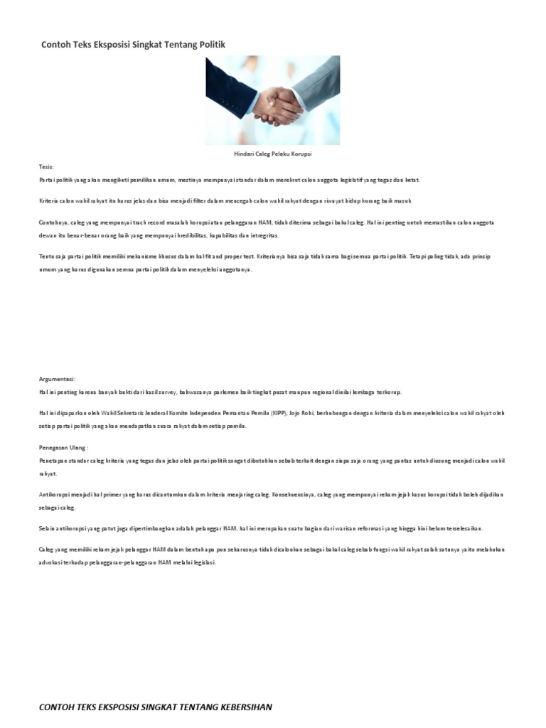 Contoh Text Eksposisi Singkat - Simak Gambar Berikut