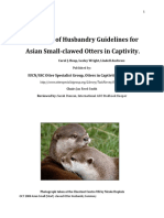 Summary of Husbandry Guidelines For Asian Short Clawed Otter