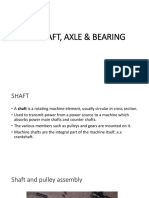 4.0 Shaft, Axle & Bearing