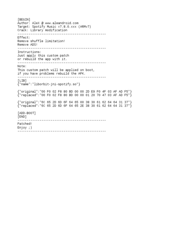 Spotify Premium Patch Instructions | PDF | Computer Engineering ...