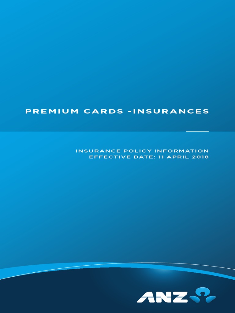 Premium Cards Insurances Insurance Policy Information
