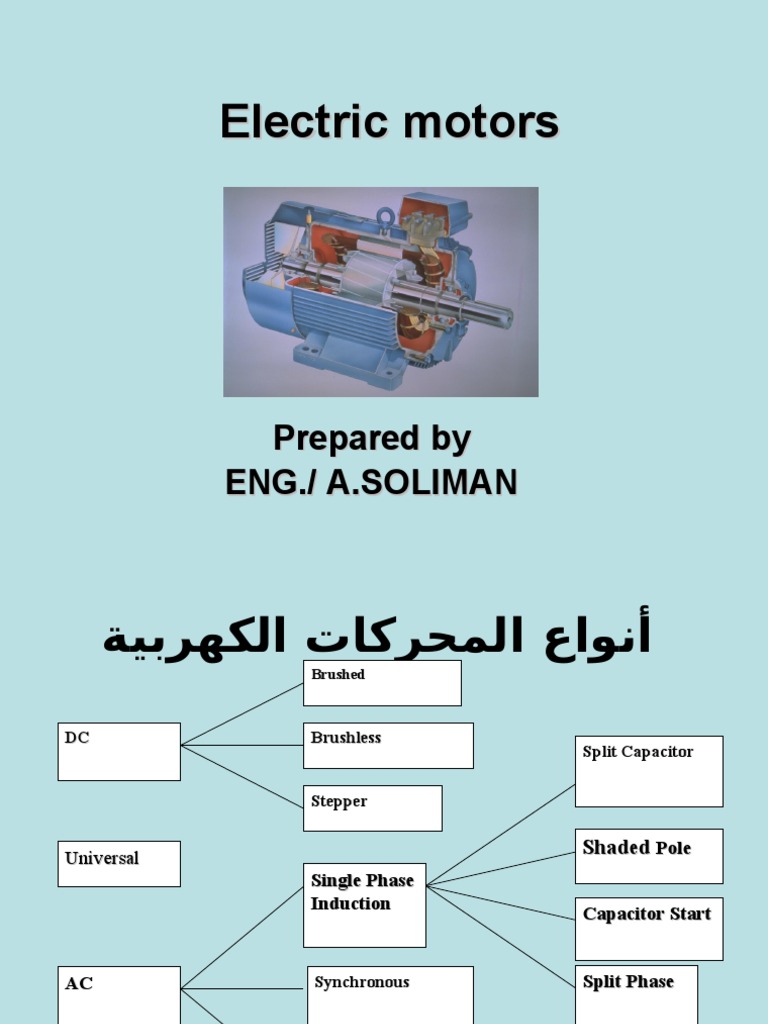 Types of Electric Motors Explained | PDF | Electric Motor | Magnetism