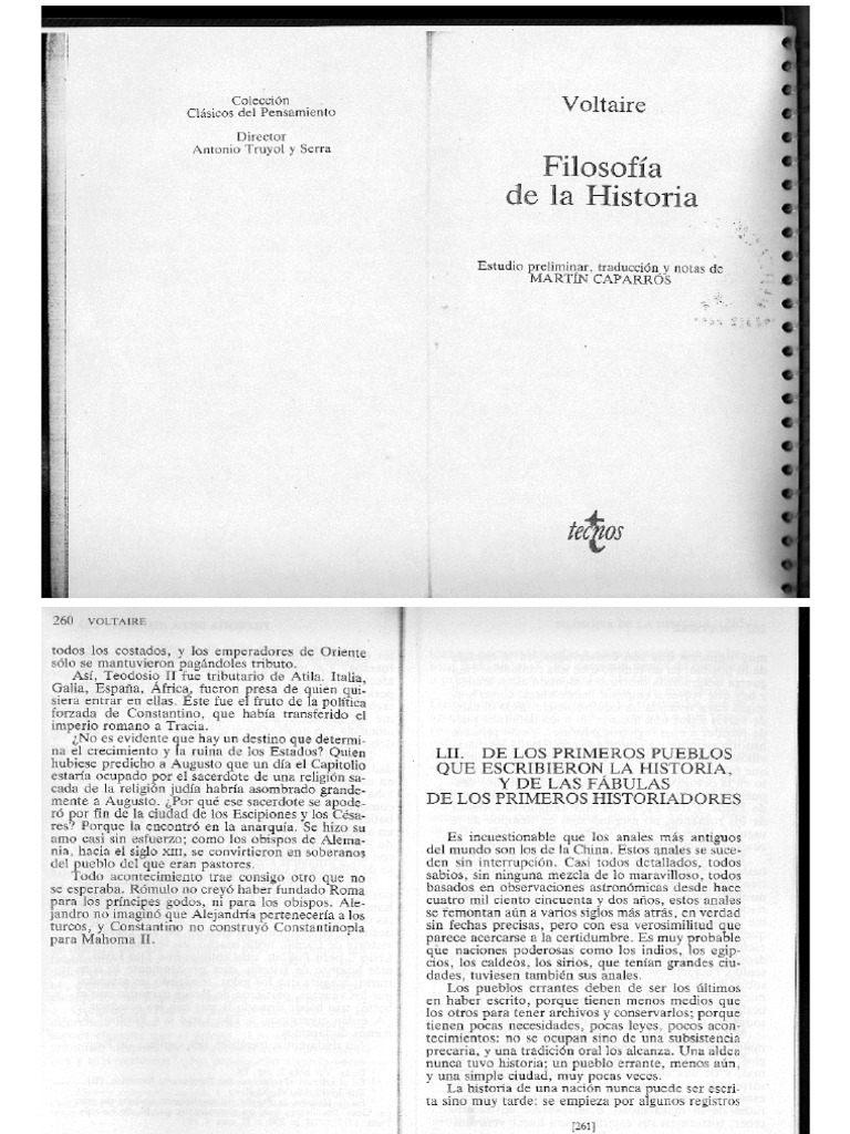 Filosofia de La Historia de Voltaire PDF