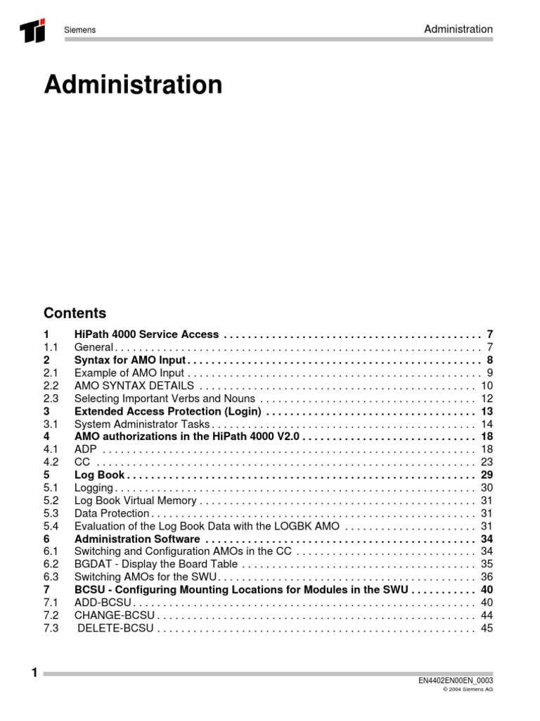 Administration PDF | PDF | Parameter (Computer Programming) | Command ...