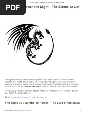 Symbols of Power and Might