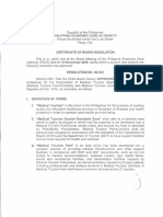 Philippine Economic Zone Authority: Republic of The Philippines Roxas Boulevard Corner San Luis Street Pasay City