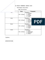 JADUAL KELAS TAMBAHAN