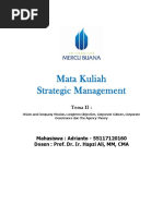 2, SM, Adrianto, Hapzi Ali, Strategic Management - Vision, Mission, Long Term Objective, Universitas Mercu Buana, 2018