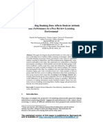 How Revealing Rankings Affects Student Attitude and Performance in a Peer Review Learning Environment