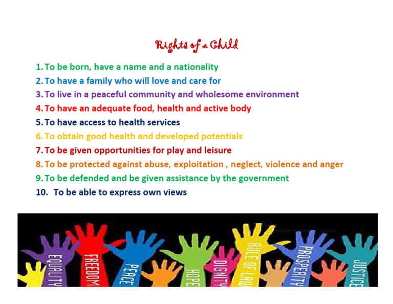Rights of A Child | PDF