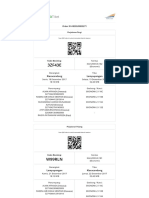 Contoh Pesanan Tiket KAI