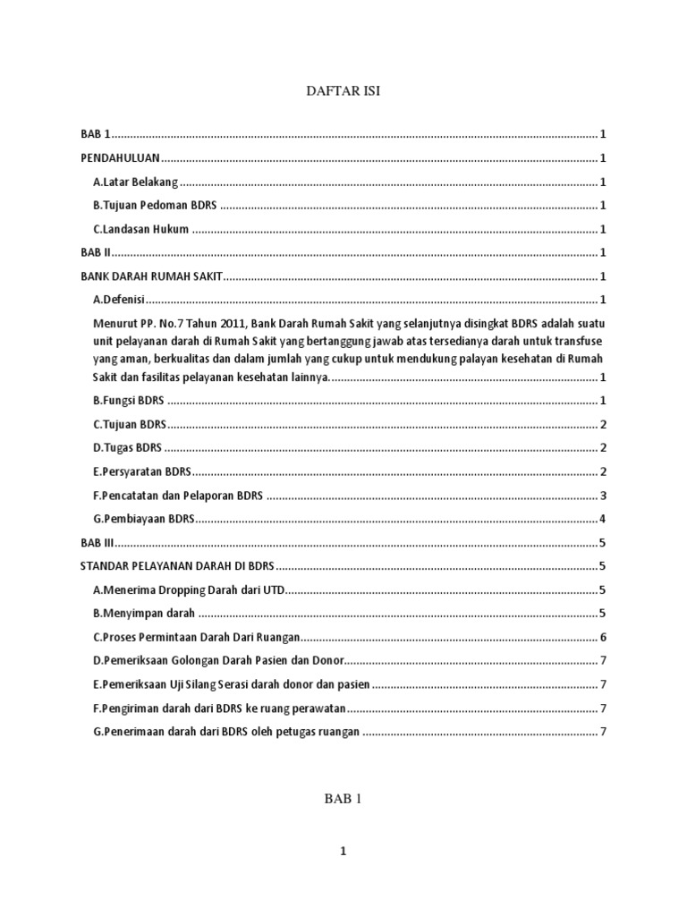 Pedoman BDRS | PDF