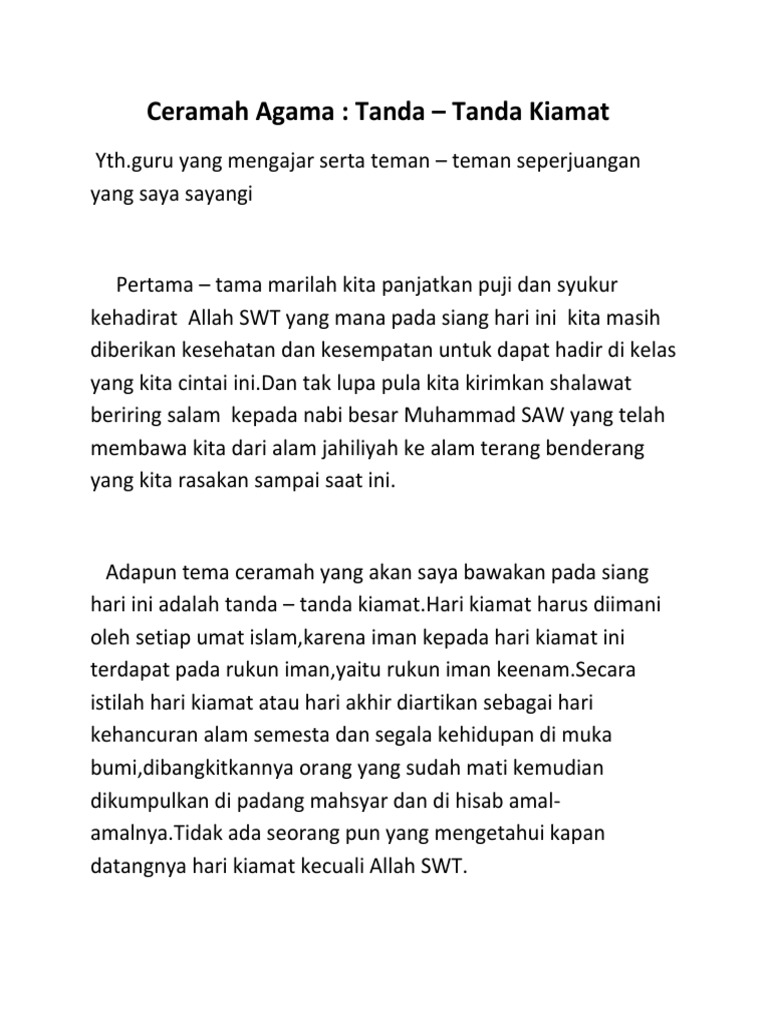 Ceramah Agama